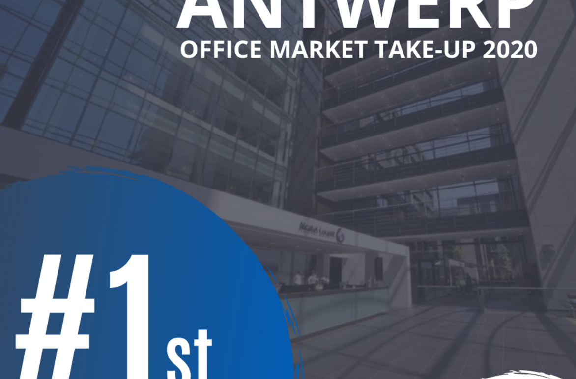 1e plaats Office market take-up Antwerpen