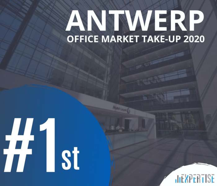 1e plaats Office market take-up Antwerpen