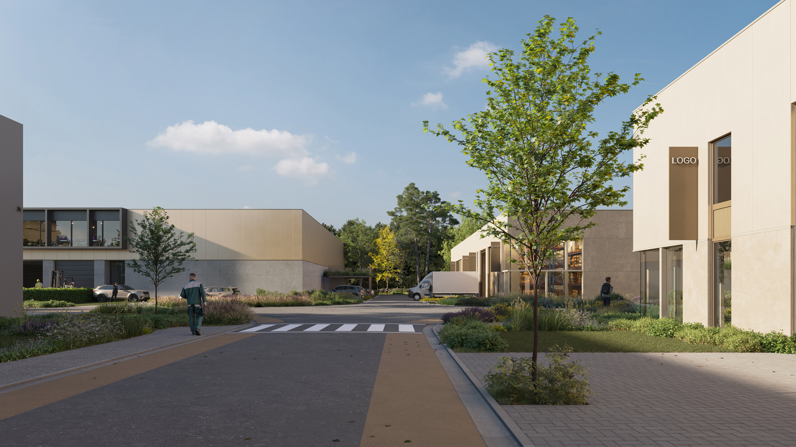 Graag stellen wij u deze nieuwbouw KMO-units voor in het bedrijvenpark Cesar te Bornem. In de eerste fase bieden wij hier nog 4 KMO-units te koop aan. Dit bedrijventerrein is uitermate strategisch gelegen in de gouden driehoek Antwerpen – Brussel – Ge
