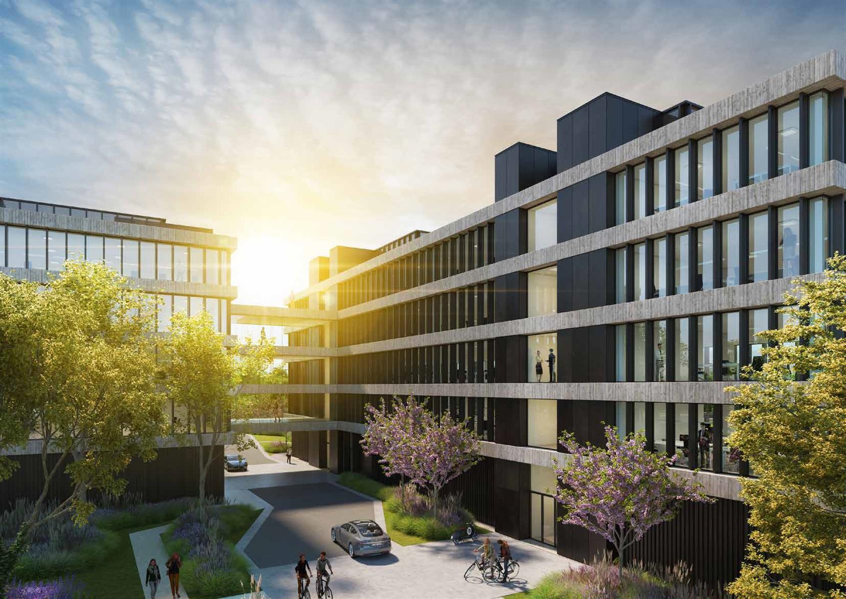 Prachtig nieuwbouwproject met een zeer gunstige ligging aan de Brusselse Ring, vlakbij Brussels
Airport en Brussel Zuid.
Dit maakt het “Drie Linden Business Park” zowel internationaal, nationaal als regionaal makkelijk bereikbaar.
De gelijkvloerse ve