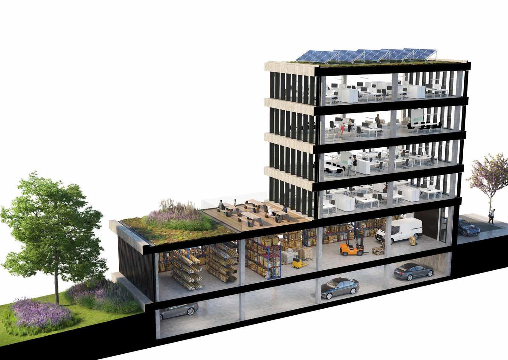 Prachtig nieuwbouwproject met een zeer gunstige ligging aan de Brusselse Ring, vlakbij Brussels
Airport en Brussel Zuid.
Dit maakt het “Drie Linden Business Park” zowel internationaal, nationaal als regionaal makkelijk bereikbaar.
De gelijkvloerse ve