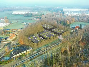 Gelegen langs de Notmeir te Duffel maken deze drie moderne bedrijfsunits deel uit van het recente “Duffel Business Park”, een kwalitatief nieuw KMO-project op een strategische locatie tussen Antwerpen en Brussel.
Het bedrijvenpark bevindt zich tussen
