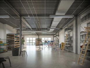 Het betreft een gerenoveerd bedrijfsgebouw gelegen op de voormalige site van drukkerij Proost, in de industriezone Everdongen te Turnhout. De site geniet een uitstekende en centrale ligging, vlakbij oprittencomplex 24 (Turnhout-Centrum) van de E34. Dit re