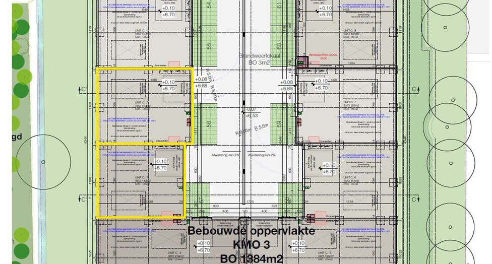 In dit nieuwbouwproject in industriezone 'De Vloeiende' te Kapellen bieden wij deze twee KMO-units te huur aan. Het project is zeer centraal gelegen in de regio Kapellen/Ekeren/Brasschaat en biedt een vlotte verbinding met de Antwerpse Haven.

Deze units 