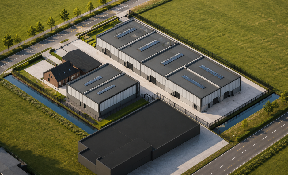 Het betreft de verhuur van 7 nieuwbouw KMO-units in de industriezone TTS te Temse. De site geniet een uitstekende ligging aan de N16, dewelke zorgt voor een zeer vlotte verbinding met de E17 (Antwerpen - Gent) en de A12 (Antwerpen - Brussel). Enkele KMO-u