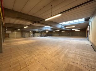 Binnen dit bedrijvencomplex bieden wij deze unit aan. De unit beschikt over een totale oppervlakte van:

- 1.152 m&sup2; opslagruimte
- 480 m&sup2; mezzanine
- 288 m&sup2; kantoorruimte (verdeeld over het gelijkvloers en de eerste verdieping)

De opslagruimte heeft e