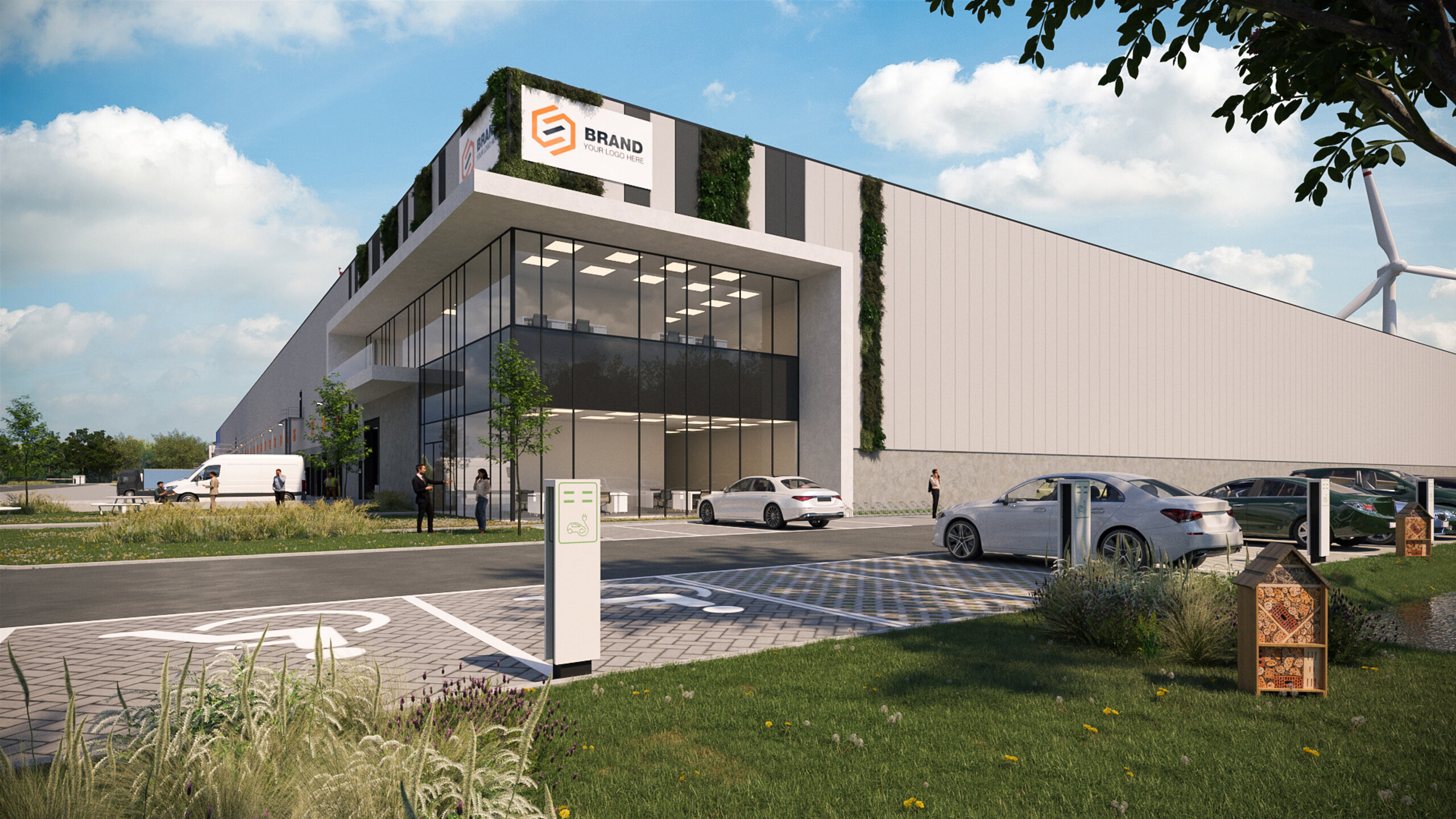 Het betreft de verhuur van een logistieke nieuwbouw-hub op een strategische locatie in Lokeren, nabij de E17 (Antwerpen - Gent)
Het gebouw heeft een totale oppervlakte van ca. 15.000 m². Het magazijn wordt gebouwd volgens de BREAAM-richtlijnen, wat zorg