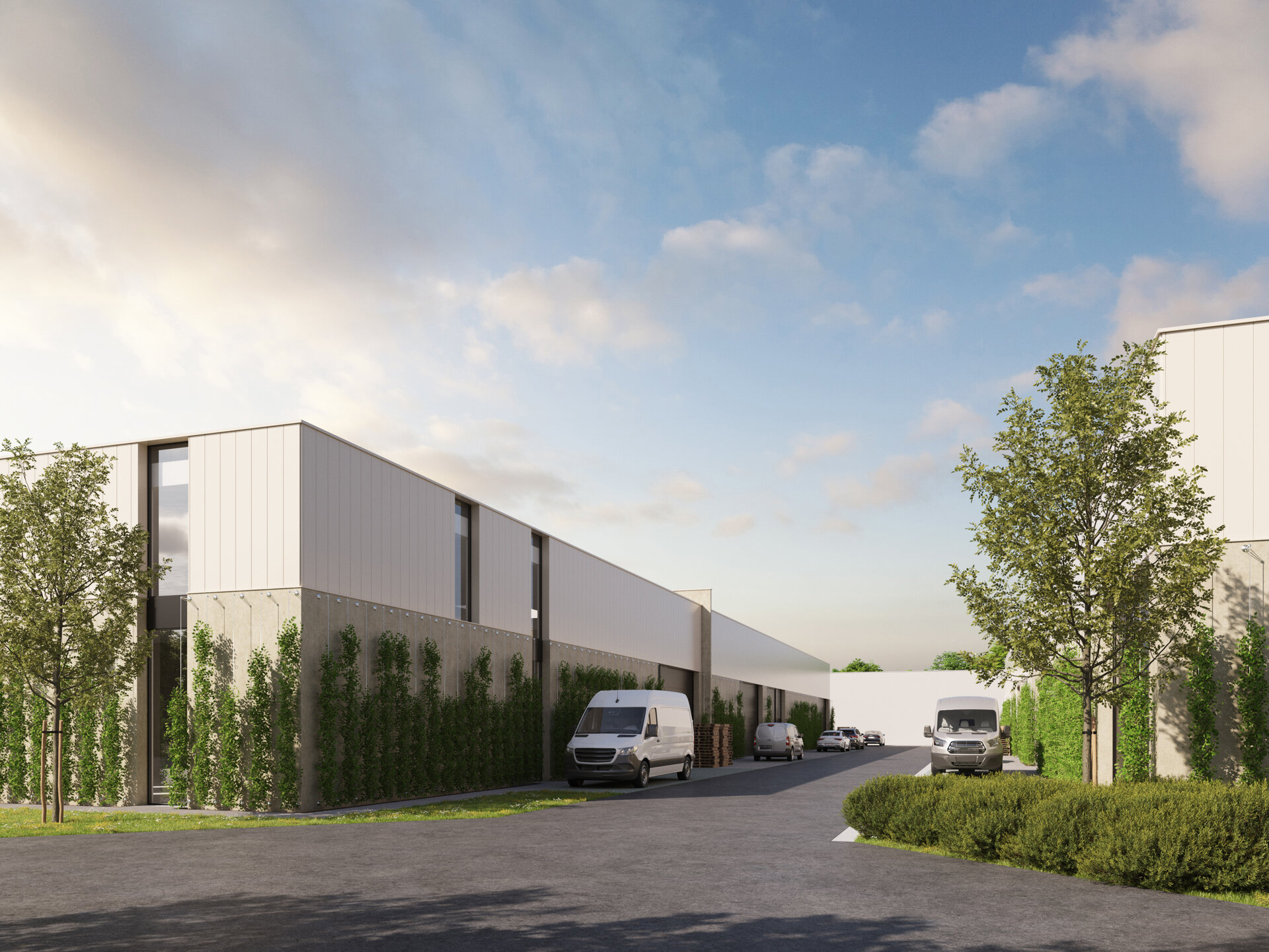 In de industriezone 'De Vloeiende' te Kapellen wordt een nieuw bedrijvenpark opgetrokken. Het betreft in totaal een verkoop van 20 nieuwbouw KMO-units, verdeeld over 2 gebouwen. Het project is zeer centraal gelegen in de regio Kapellen/Ekeren/Brasschaat e