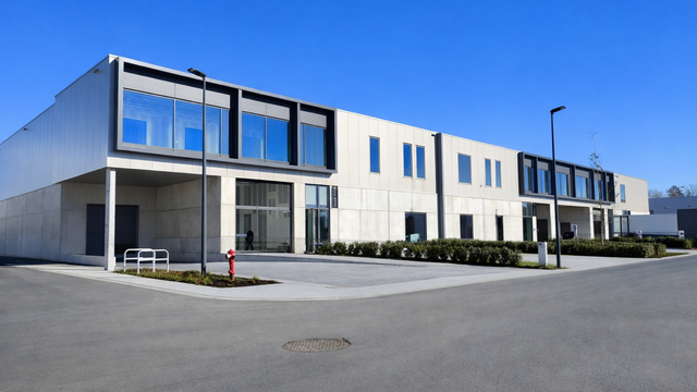 Graag stellen wij u dit nieuwbouw bedrijfsgebouw voor in de tweede fase van het Cesar Business Park te Bornem. Dit bedrijventerrein is uitermate strategisch gelegen in de gouden driehoek Antwerpen – Brussel – Gent, vlakbij de N16 met een goede ontslui
